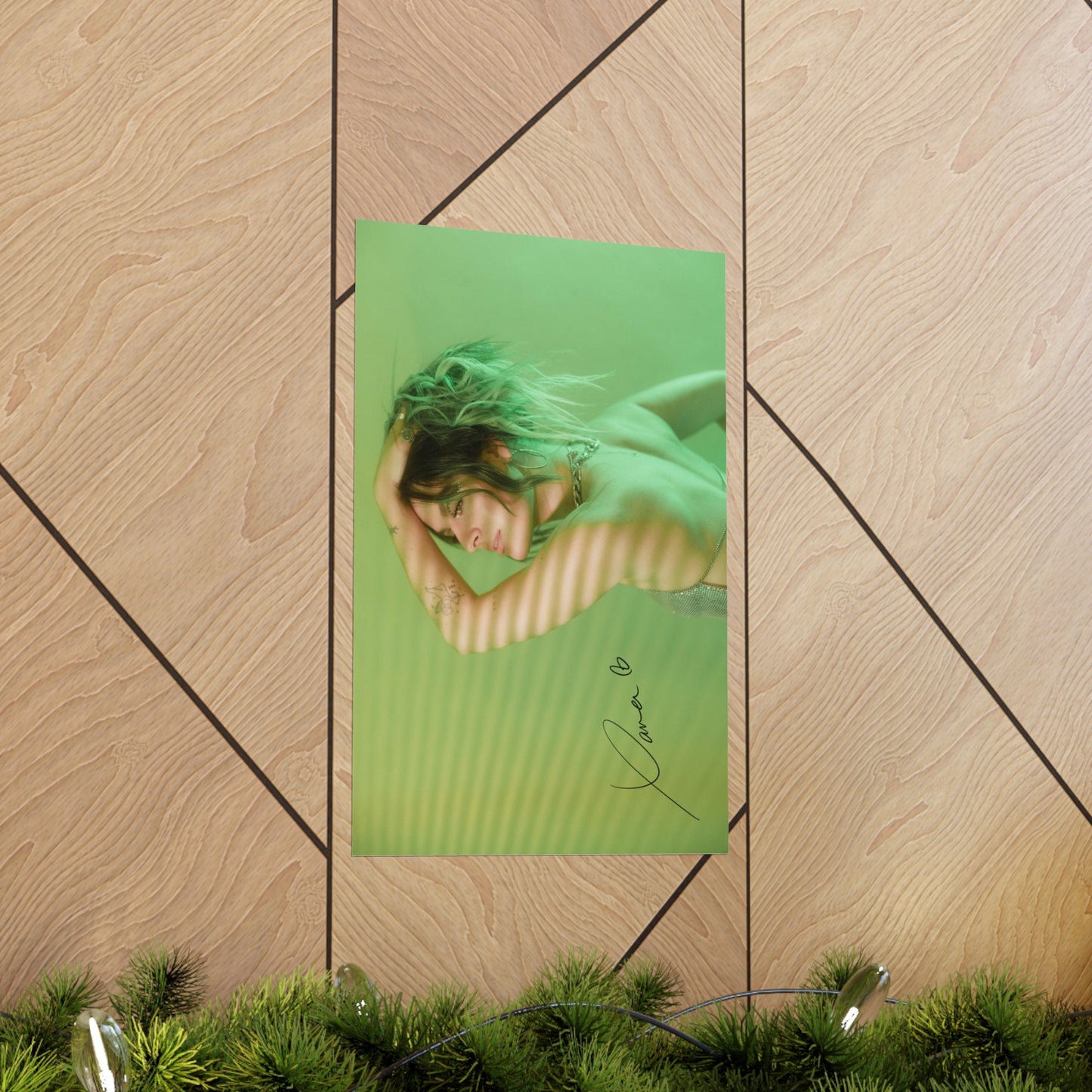 You See Green & Don't Think About Me - Signed Poster