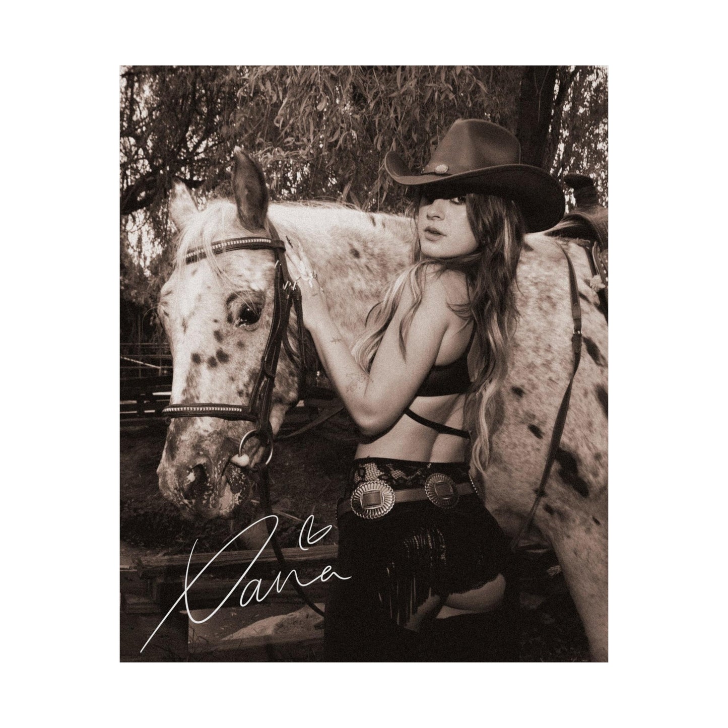Save a Horse Ride a Cowgirl - Signed Poster